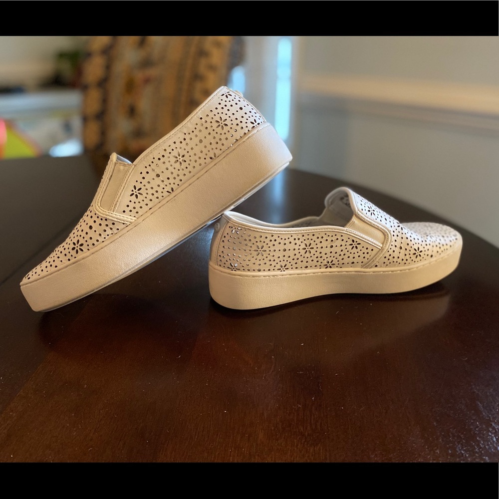 Michael Kors Trent white slip on shoe GUC